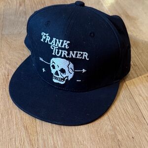 Frank Turner Black Cap with Skull Design